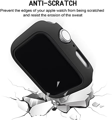 Mugust 4 Pack תואם למארז Apple Watch 40 ממ [ללא מגן מסך] סדרה 6 5 4 SE, פגוש מחשב קשה מסגרת כיסוי מגן תואם
